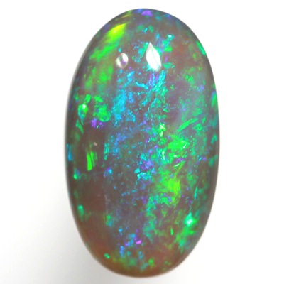 SOLID BLACK CRYSTAL OPAL Bright and sparkling green and turquoise purple fire